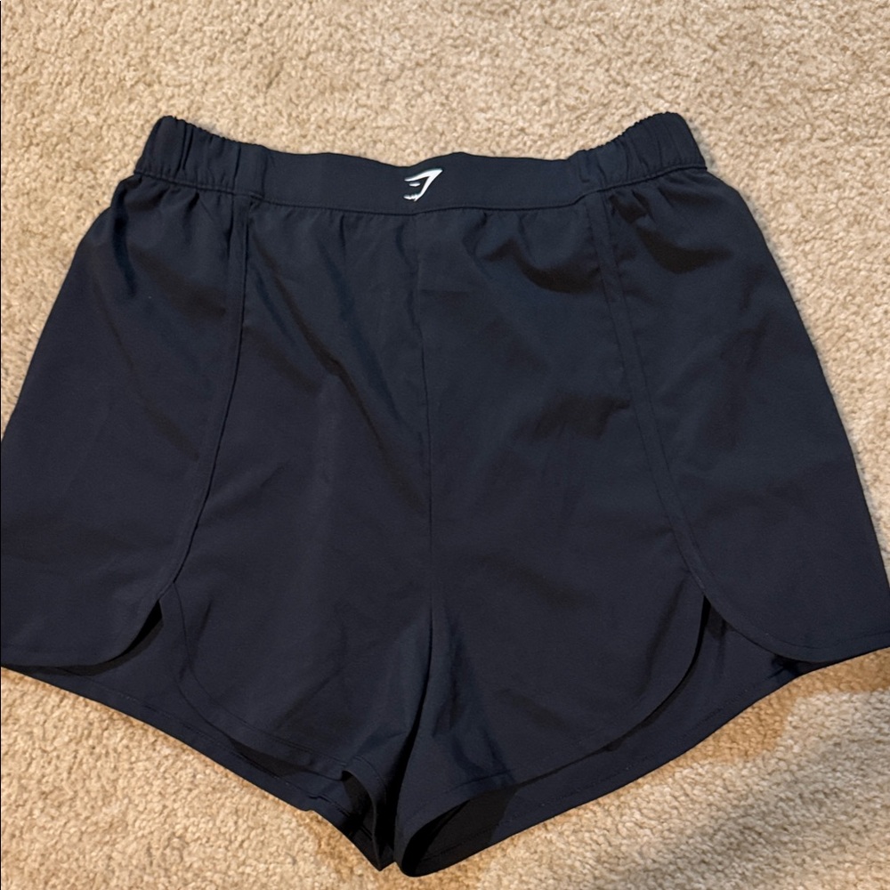 Gymshark Black Women’s Athletic Shorts with Logo